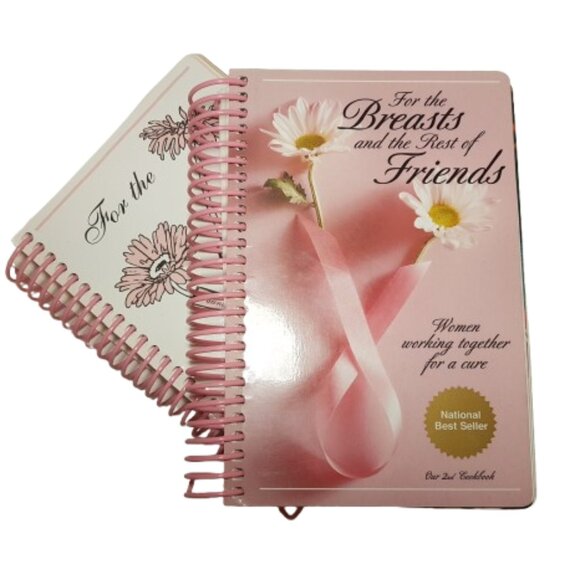 Breast Cancer Canada Tee Shirt Large US L Breast of Friends Cookbooks Vol 1 & 2 - Picture 7 of 16